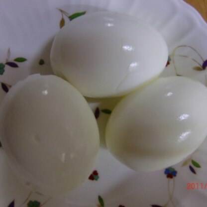 これから、ゆで卵を作る時は、「節水！時短！簡単！省エネ！」ですね！！